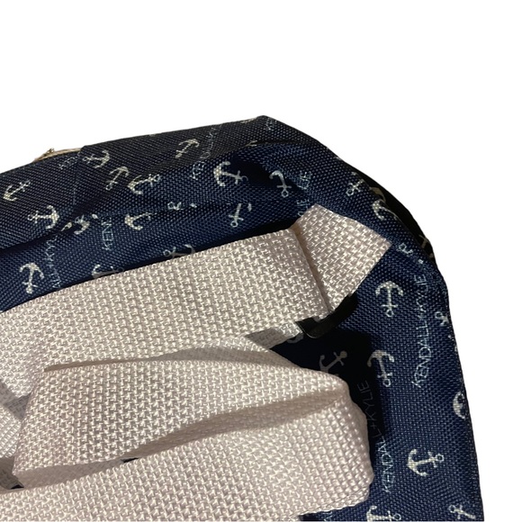 NWT Kendall + Kylie Anchor Nautical Allover Print Mini Tiny Makeup Sack Backpack - Picture 7 of 12